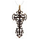 Croce con decorazioni argento 925 bronzato s6