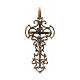 Croce con decorazioni argento 925 bronzato s1