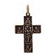 Croix images crucifixion et déposition argent 925 bronze s2