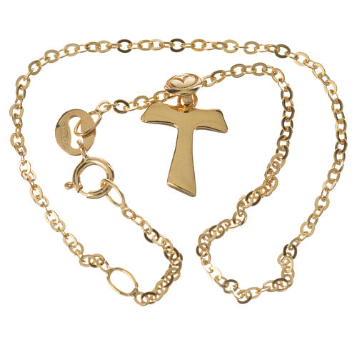 Bracelet with tau pendant in 18k gold 1,09 grams 2