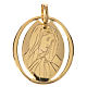Vigin Mary oval pendant in 18k gold 0,71 grams s1