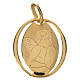 Pendentif ovale ange de Raffaello en or 750/00 - 0,66g s1