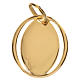 Pendentif ovale ange de Raffaello en or 750/00 - 0,66g s2