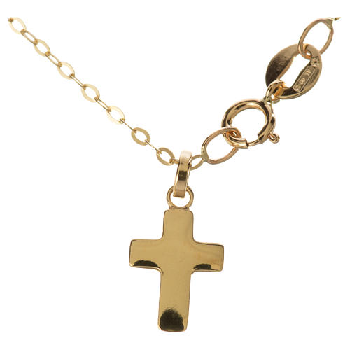 Gold chain with cross pendant, 18k 1,32 grams 1