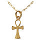 Gold chain with key of life pendant in 18k gold 1,37 grams s1