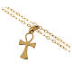 Gold chain with key of life pendant in 18k gold 1,37 grams s2