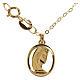 Gold chain with Virgin Mary pendant in 18k gold 1,74 grams s1