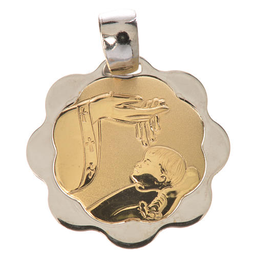 Medalla bautismo oro 750/00 - gr. 1,48 1