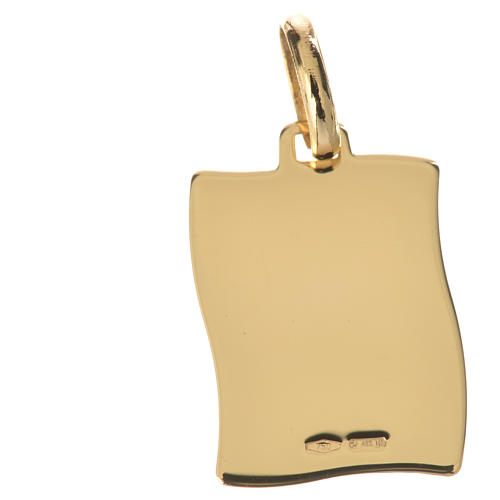 Ciondolo Maria in preghiera oro 750/00 - gr. 1,63 2