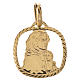 Virgin Mary with baby Jesus pendant in 18k gold 1,28 s1