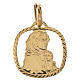 Médaille Vierge à l'enfant or 18k, 1,28g s1