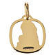 Virgin Mary with baby Jesus pendant in 18k gold 1,28 s2
