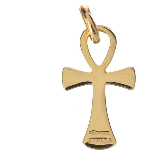 Key of life pendant in 18k gold 1,57 grams 4