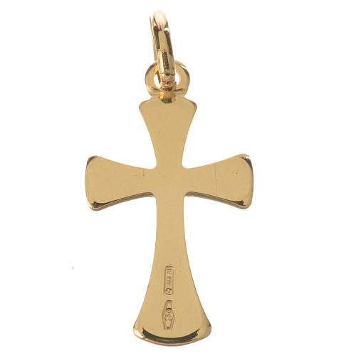 Croix pendentif en or 750/00 - 0,89 g 2