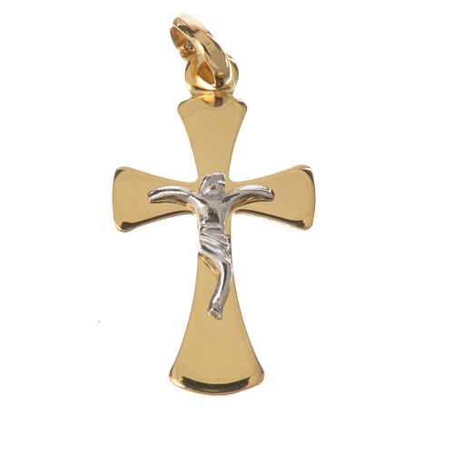 Crucifix pendant in 18k gold 1,02 grams 1