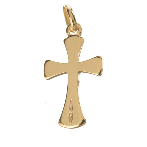 Crucifix pendant in 18k gold 1,02 grams 2