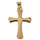 Cross pendant in 18k gold, satin and polished finish 1,57 grams s1