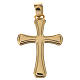 Cross pendant in 18k gold with rounded edges, 1,47 grams s1