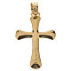 Cross pendant in 18k gold with rounded edges, 1,47 grams s2