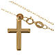 Cross pendant and chain in 18k gold 1,74 grams s2