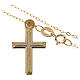 Necklace and cross pendant in 18k gold 1,74 grams s2