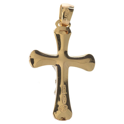 Crucifijo colgante oro 750/00 - gr. 1,88 2