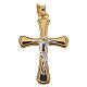 Crucifix or jaune et corps en or blanc 750/00 - 1,88 g s1