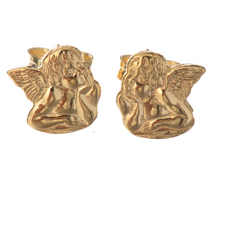 Angel earrings in 18k gold 1,36 grams 1
