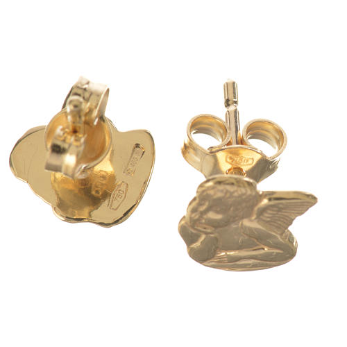 Angel earrings in 18k gold 1,36 grams 2