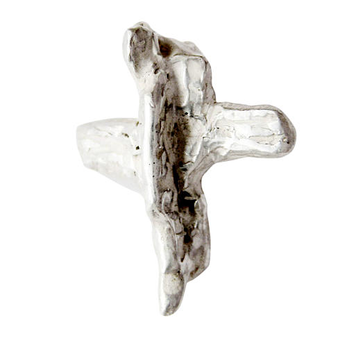 Silver cross pendant, wings in sterling silver 1