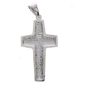 Krzyż Papież Franciszek Dobry Pasterz srebro 925