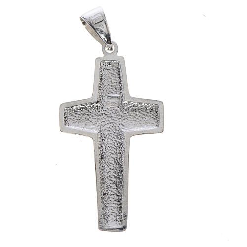 Krzyż Papież Franciszek Dobry Pasterz srebro 925 2