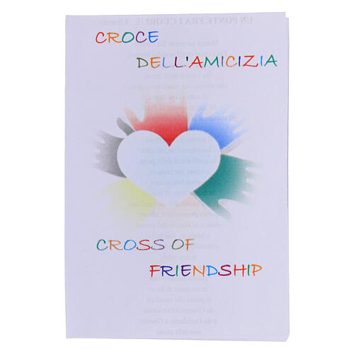 Friendship cross 925 silver and natural silver 4