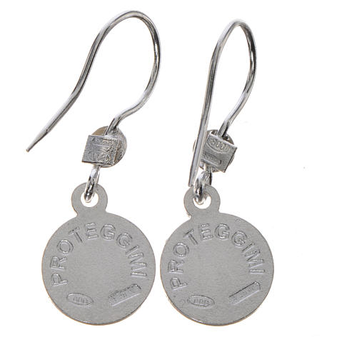 Guardian Angel earrings in 925 silver, white finish 2