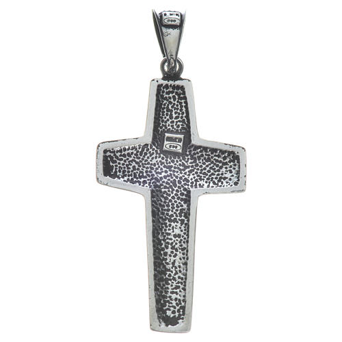 Krzyż Papież Franciszek 4x2 cm srebro 925 5