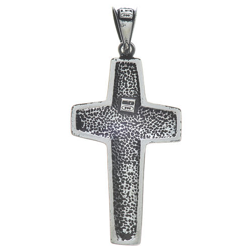 Krzyż Papież Franciszek 4x2 cm srebro 925 2