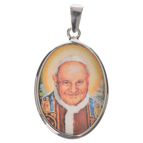 Medalla ovalada de plata, 27mm Juan XXIII 1