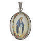 Oval medal in silver, 27mm Miraculous Medal s1