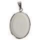 Oval medal in silver, 27mm Our Lady and baby s2
