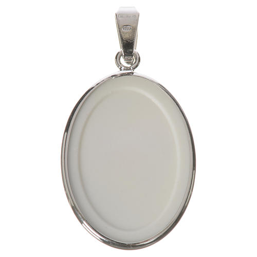 Medaille Pater Pio 27mm oval 2