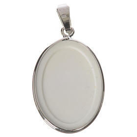 Oval medal in silver, 27mm Saint Francis