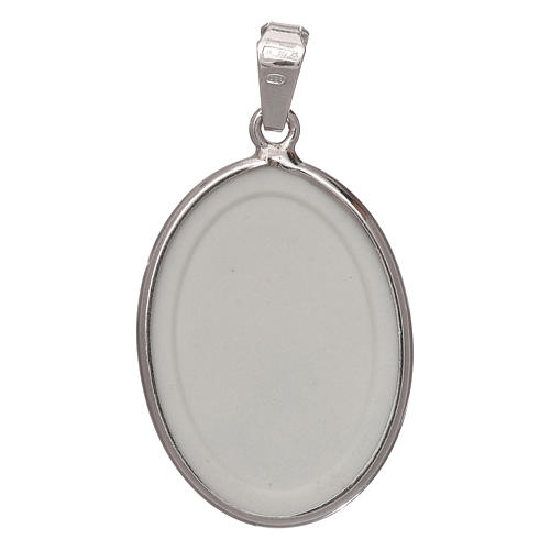 Oval medal in silver, 27mm Saint Anthony 2