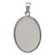 Oval medal in silver, 27mm Saint Anthony s2