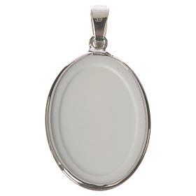 Pingentes, Cruzes, Broches, Correntes: Medalha oval prata 27 mm Cristo Misericordioso