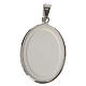 Oval medal in silver, 27mm Our Lady of Perpetual Help s2