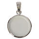 Round medal in silver, 18mm Saint Francis s2