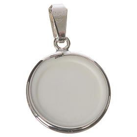 Round medal in silver, 18mm Angel