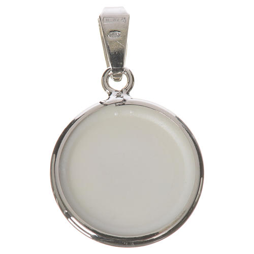 Medalik okrągły Jan XXIII 18 mm srebro 2