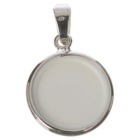 Medalla redonda de plata, 18mm Juan Pablo II