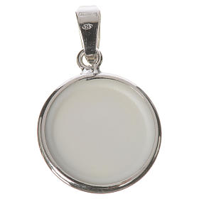 Médaille ronde argent 18mm Jean-Paul II